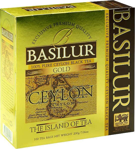 Basilur Tea schwarzer Tee Gold 100 Beutel x 2g