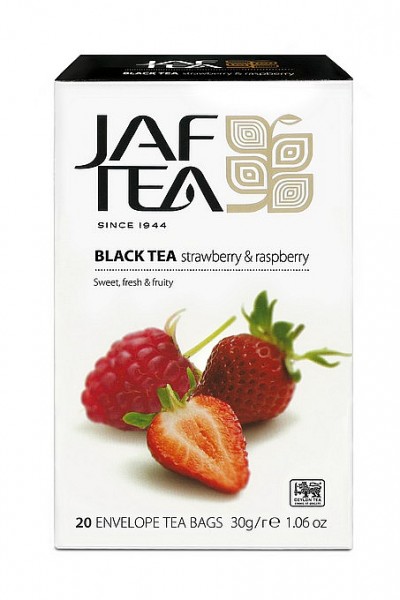 Jaf Tea Strawberry & Raspberry schwarzer Tee Gastro-Teebeutel 20x1,5 g