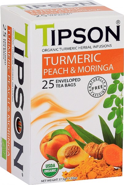 Tipson Tea Turmeric Peach & Moringa (25 Beutel)