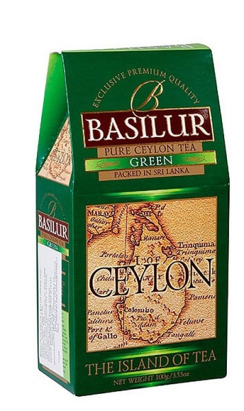 BASILUR Island des Tees Ceylon Grünes Papier 100g